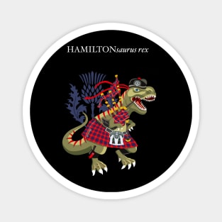 Clanosaurus Rex HAMILTONsaurus rex Hamilton Modern Red Scotland Ireland Family Tartan Magnet